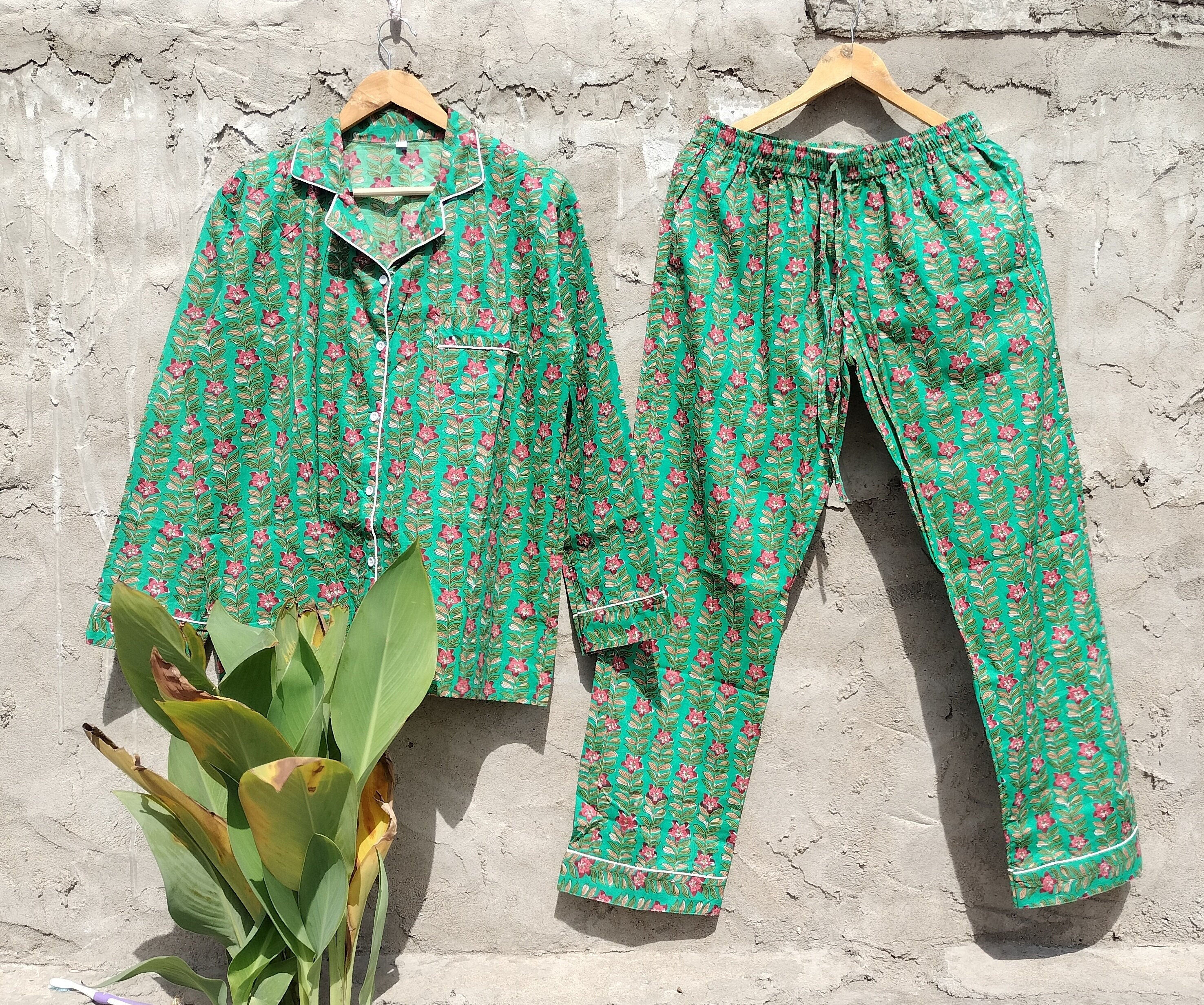 Nick and nora pajamas - Etsy 日本