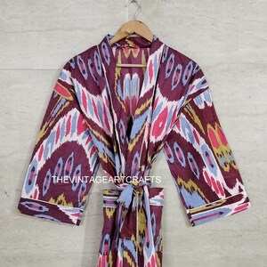 100% Cotton Indian Beach Kimono Robe ,Kimono Robe,Cotton Robe,Shower Robe, Maternity Robe Bath robe Dressing Gown Beachwear long/short