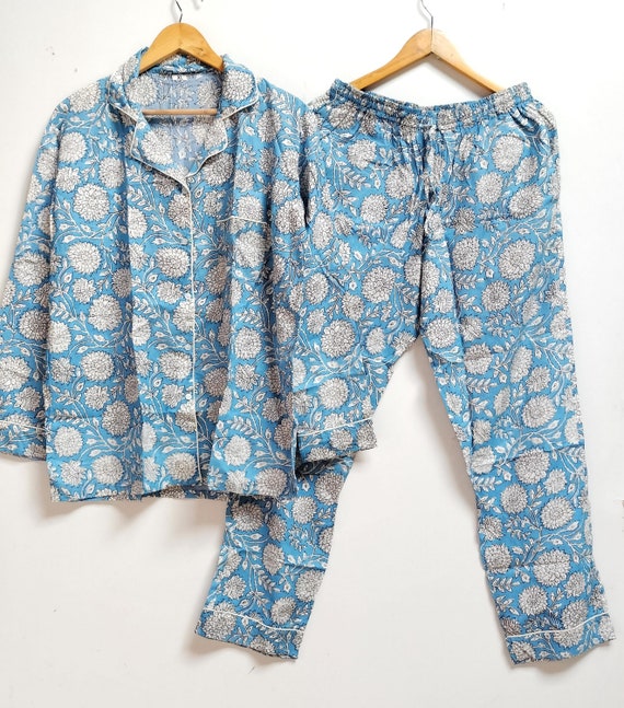 Women Cotton Printed PJ Set Nightsuit Plus Size Sleepwear Unisex Payjamas Set Item 100 Pure Cotton Night Suit Etsy Canada