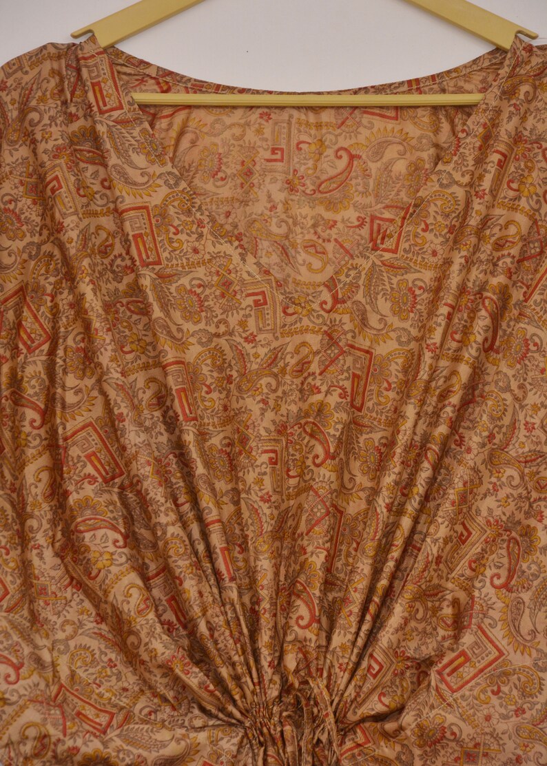 Vintage silk kaftan African style full length embleshed caftan dress for woman girls Indian Handmade Caftan Beach Wear Swimwear