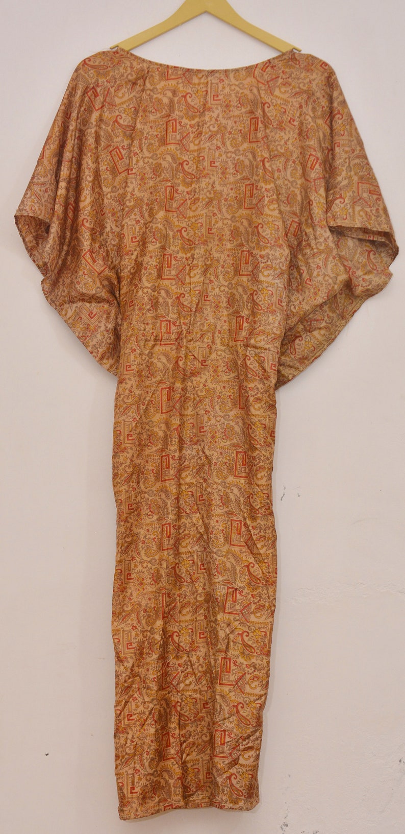 Vintage silk kaftan African style full length embleshed caftan dress for woman girls Indian Handmade Caftan Beach Wear Swimwear