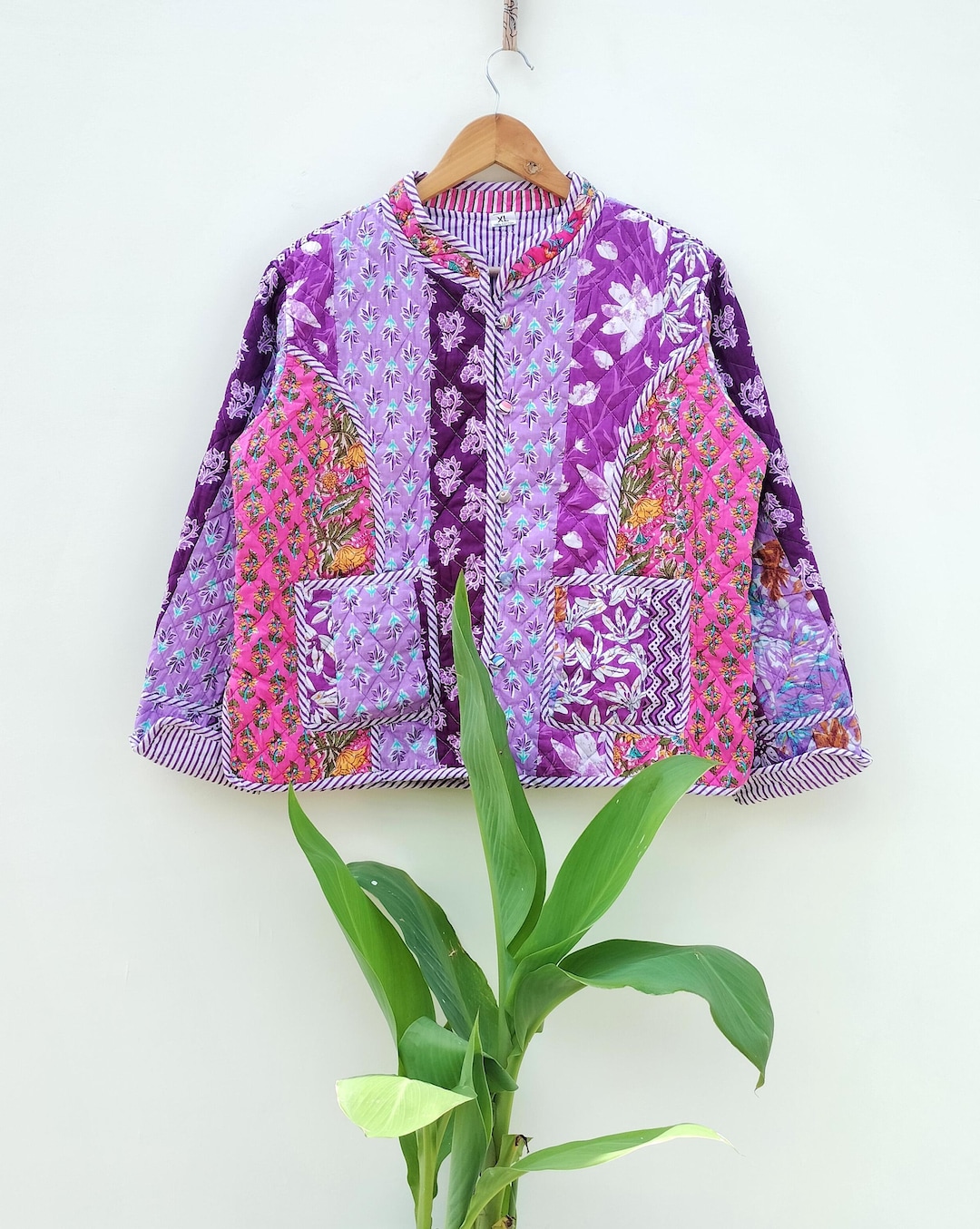 Cotton Floral Quilted Jacket