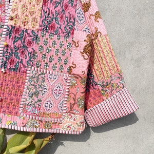 Handmade Cotton Patchwork Jacket: Reversible Quilted Boho Coat - Etsy