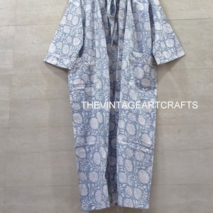 Robes de kimono 100% coton, Kimono en pur coton, Kimono en coton, Vêtements de festival, Kimono Kaftan, Kimono oriental, Robes pour femmes image 3