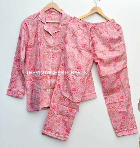 Frida Print Cotton Pajama Set: Soft Cotton Night Suit