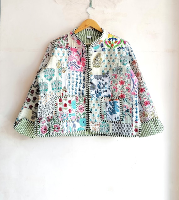 インド ヴィンテージ ミラー刺繍 パッチワーク ジャケット