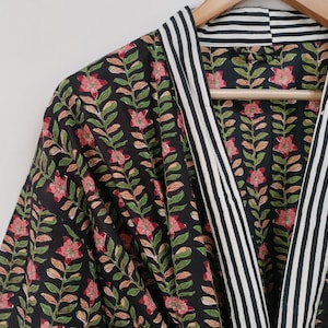 Katoenen kimonojurk, bestseller, katoenen kimonobadjas, katoenen badjas, nu populair, expreslevering, katoenen kimonobadjas, kimono's