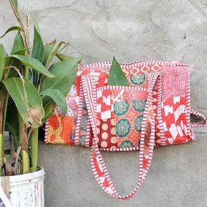 Handgenähte Patchwork Schultertasche