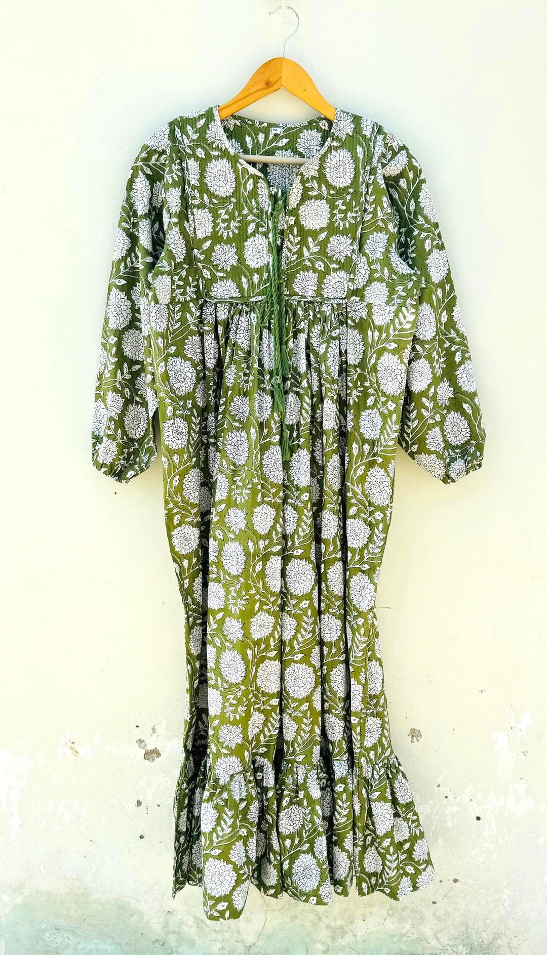 Pure Cotton printed designer dress