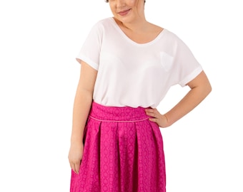 Traditional skirt women's skirt skirt Alexandra pink size. 34-46
