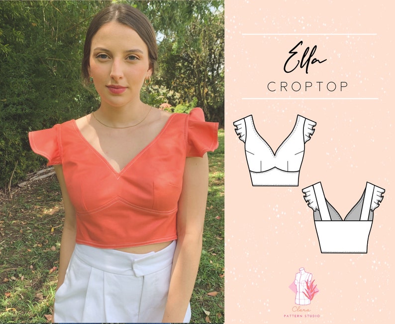 PDF Sewing Pattern Crop Top for Women/ DIY Top / Digital - Etsy