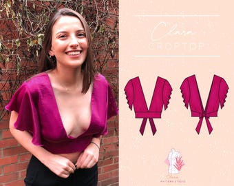 PDF Sewing Pattern Crop Top For Women/ DIY Top / Digital Pattern / Printable Sewing Pattern