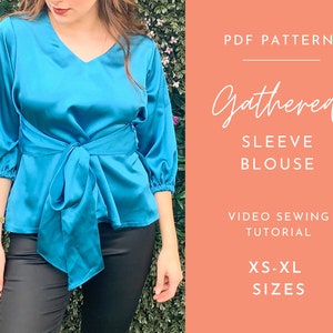 Top PDF Sewing Pattern / DIY top / Digital Pattern / Printable Sewing Pattern/ Video Sewing Tutorial