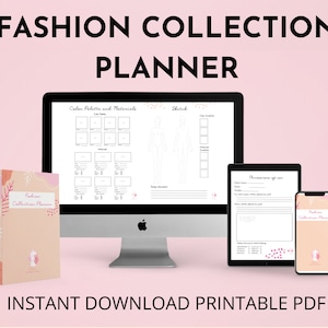 Fashion Collection Planner / PDF Sewing planner / Sewing Project Planner / Fashion Design Planner