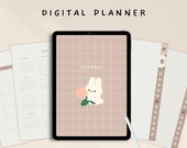 Digital Notebook | iPad Journal | Hyperlinked Notability, Goodnotes Compatible | Cute Illustrated Journaling Templates | Aesthetic Planner