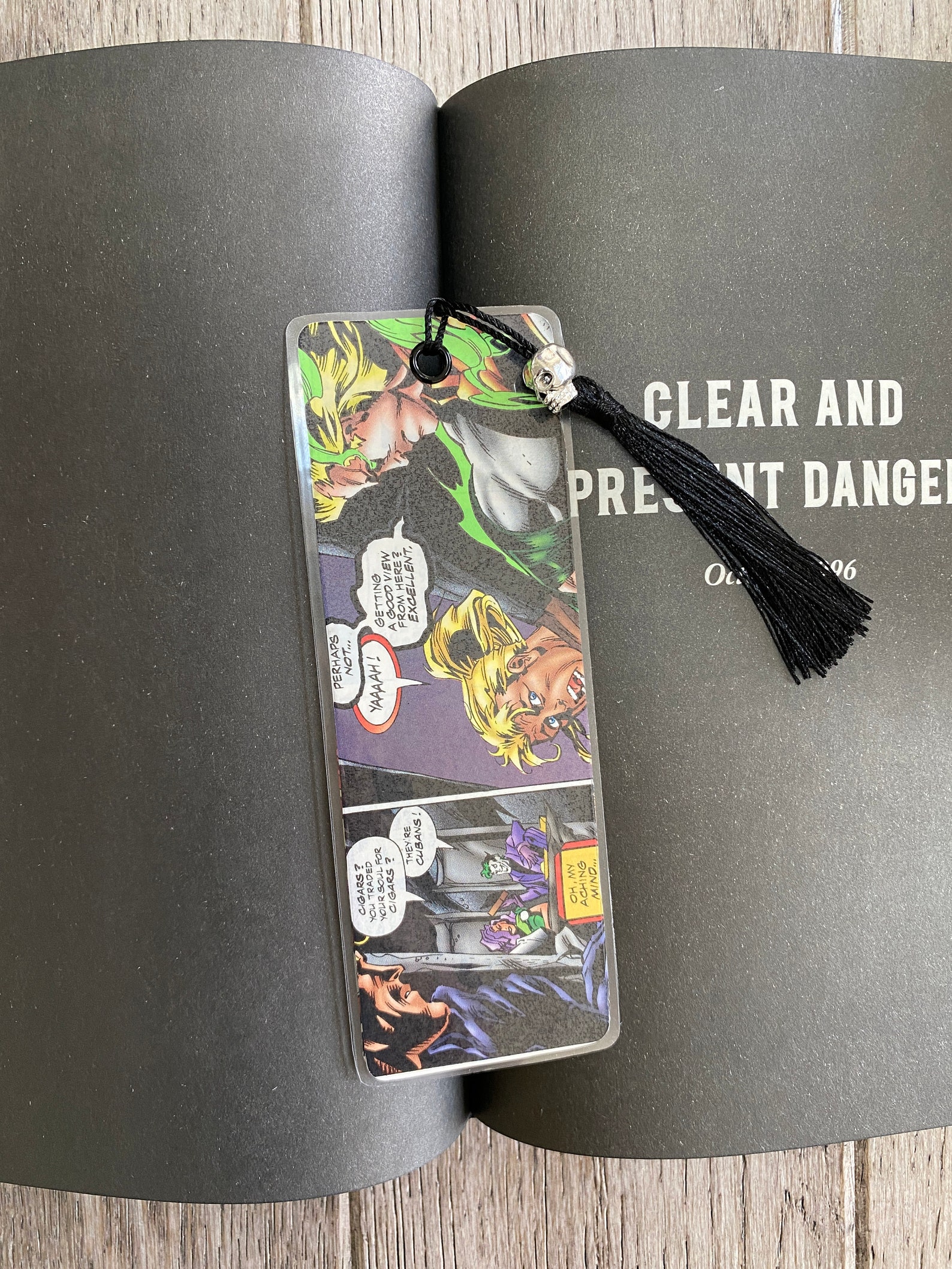 COMIC BOOK Art Bookmark Handmade Etsy