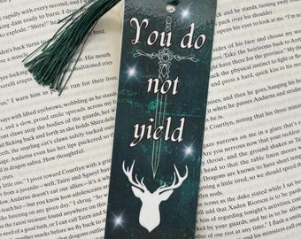 You Do Not Yield bookmark romantasy fantasy