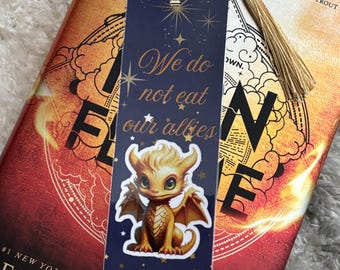 We do not eat our allies Fantasy inspired bookmark