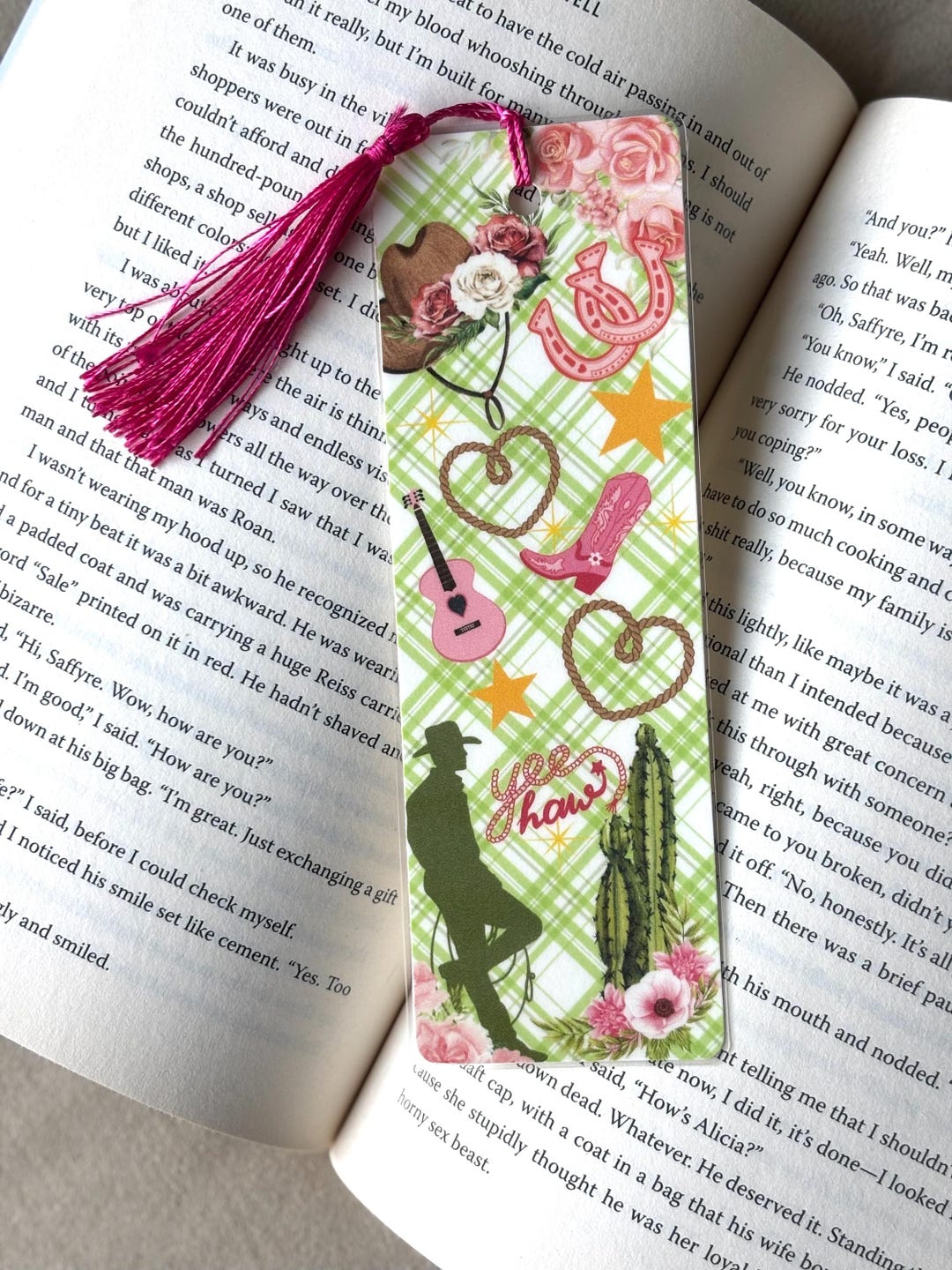 Cowboy Cowgirl Romance Era Desert Horseshoe Bookmark Bookish Gift for ...