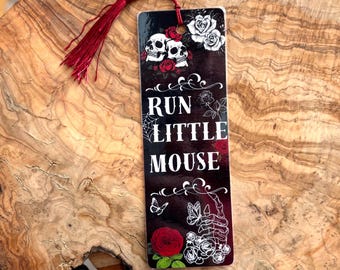 Run little mouse dark romance bookmark