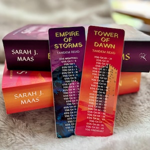 MINI TOG Throne of Glass Tandem Read bookmarks|Tower of Dawn|Empire of Storms  Sarah J Maas bookmark romantasy fantasy