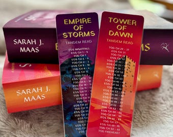 MINI TOG Throne of Glass Tandem Read bookmarks|Tower of Dawn|Empire of Storms  Sarah J Maas bookmark romantasy fantasy