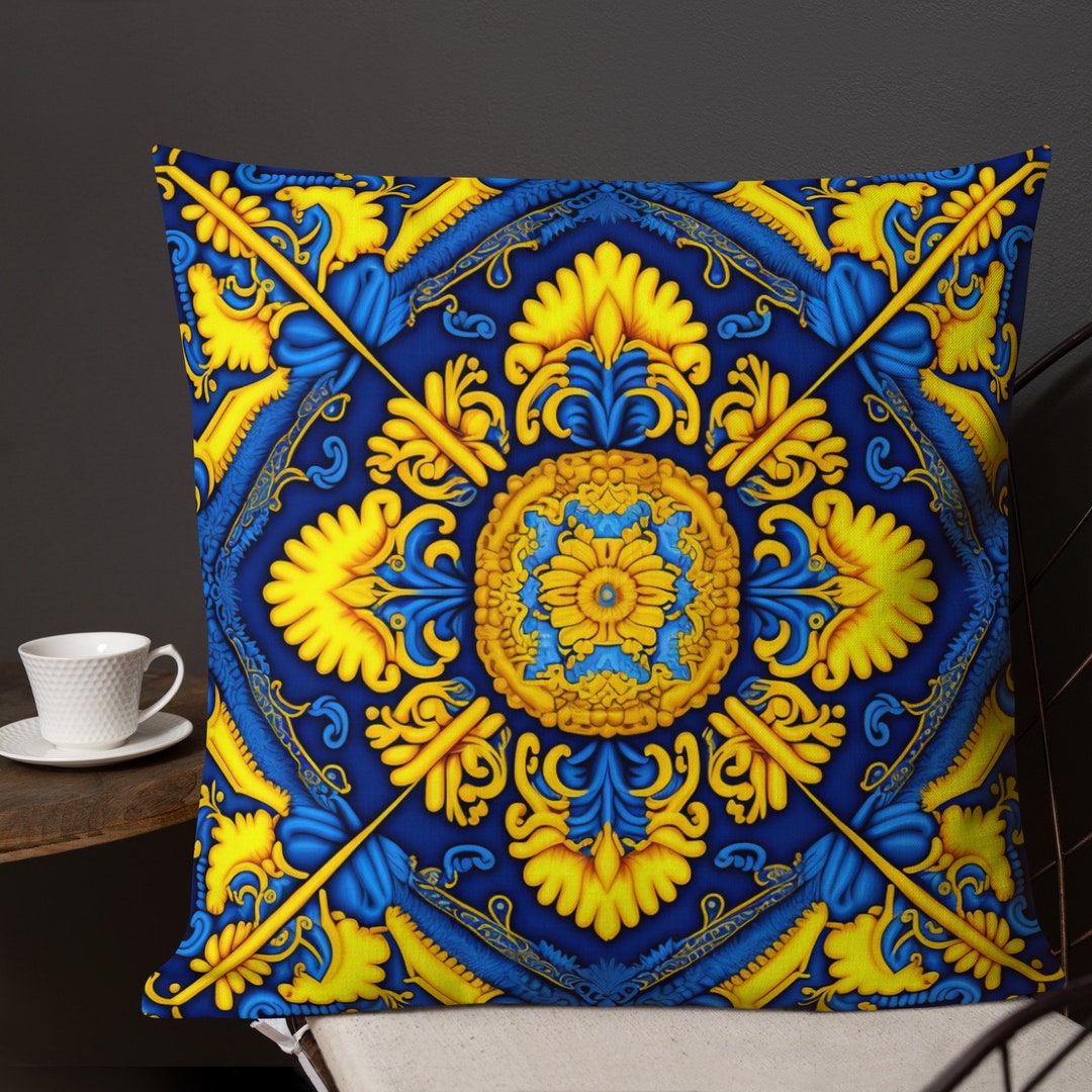 Throw Pillow Ukraine Art for Decoration Ukraine Design Pillow Ukrainian Home Decor Bed and Couch
