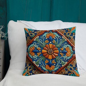 Mexican Tile 3 - Premium Pillow