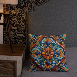Mexican Tile 3 - Premium Pillow