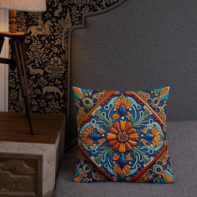 Mexican Tile 3 - Premium Pillow