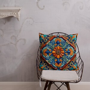 Mexican Tile 3 - Premium Pillow