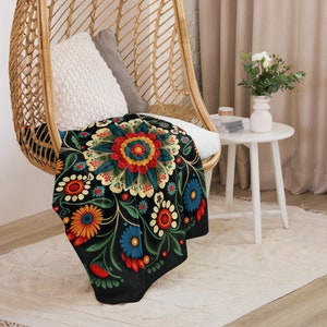 Poland Art - Polish Throw Blanket| Home Decor|Cute Gift for Everyone| Colorful Home Decoration| Polish gifts| Christmas Gift
