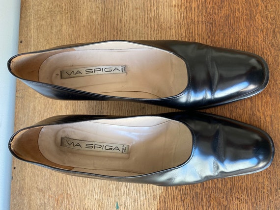 Vintage Black Via Spiga Heels Made in Italy 90s - image 2