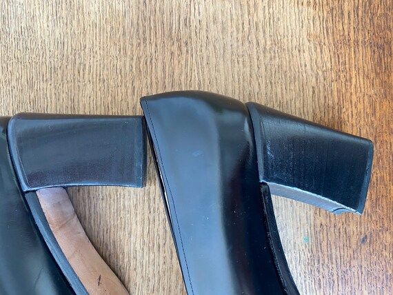 Vintage Black Via Spiga Heels Made in Italy 90s - image 5