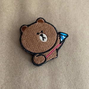 LINE FRIENDS Bear surprise patch