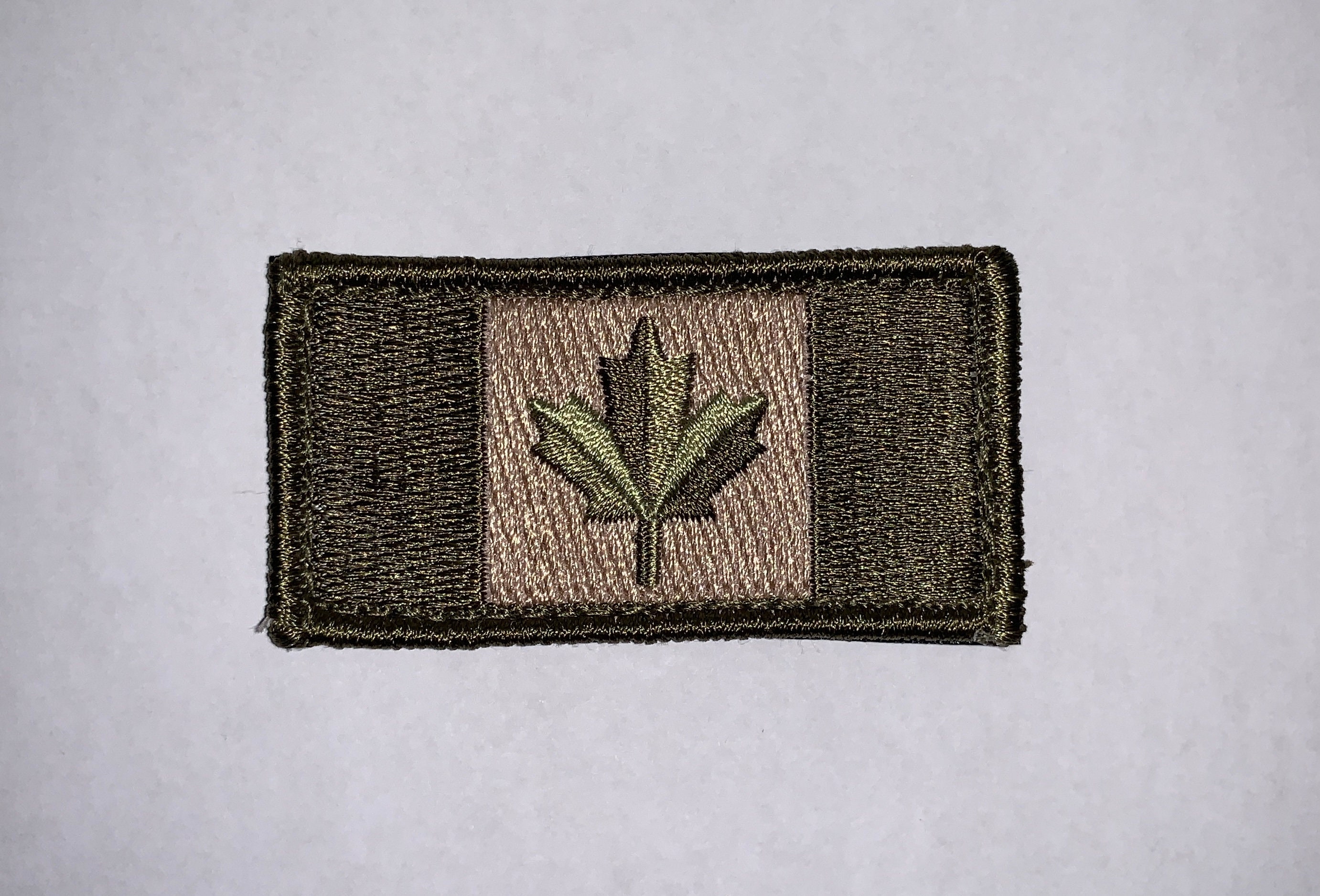 OD Green Canadian Flag Velcro patch Etsy