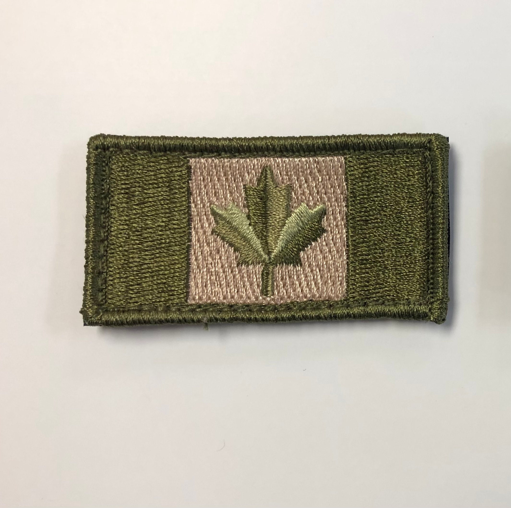 OD Green Canadian Flag Velcro patch Etsy