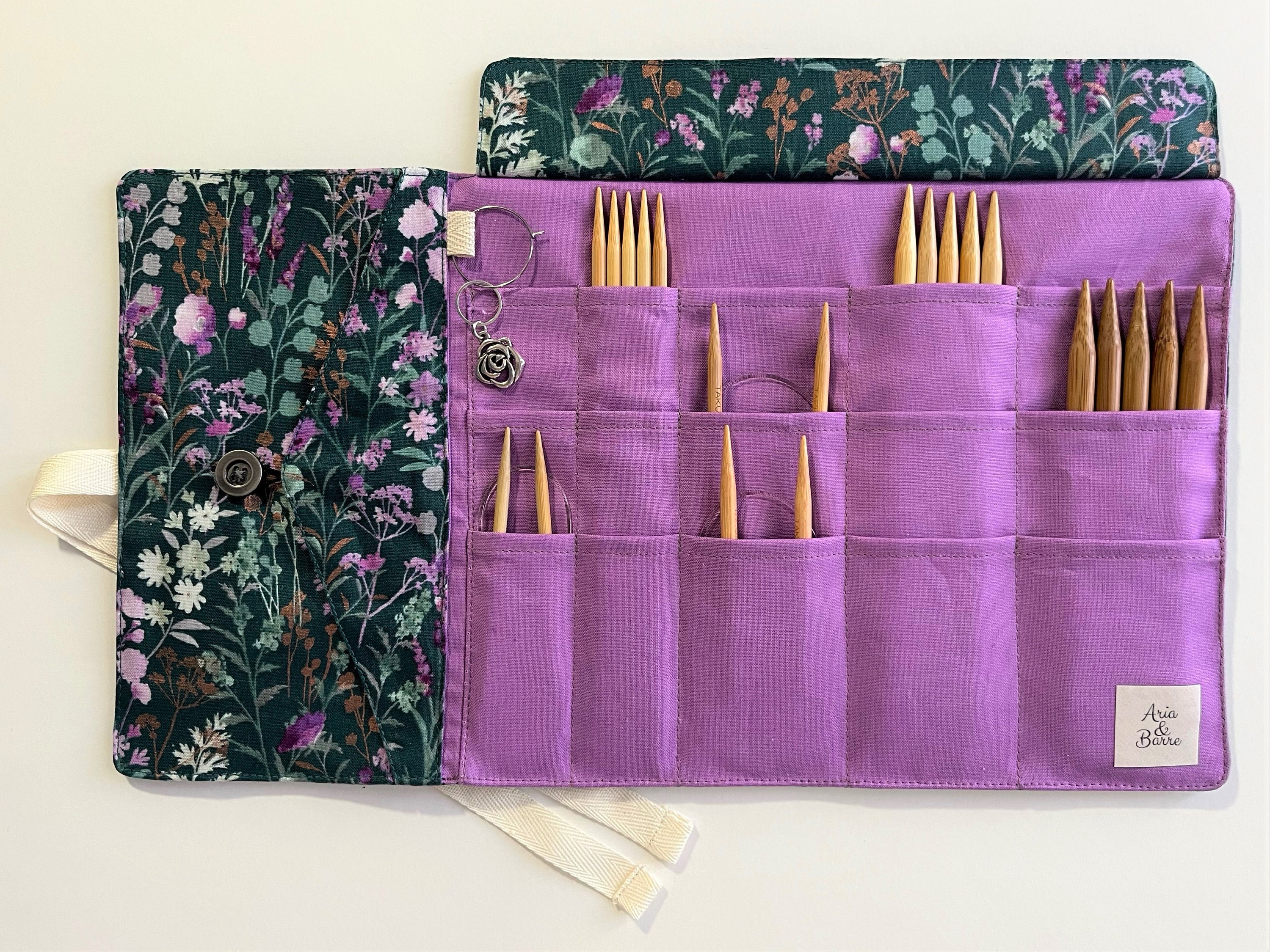 Circular Knitting Needle Organizer Skein Wall hanging MADE TO ORDER —  Creative with clay
