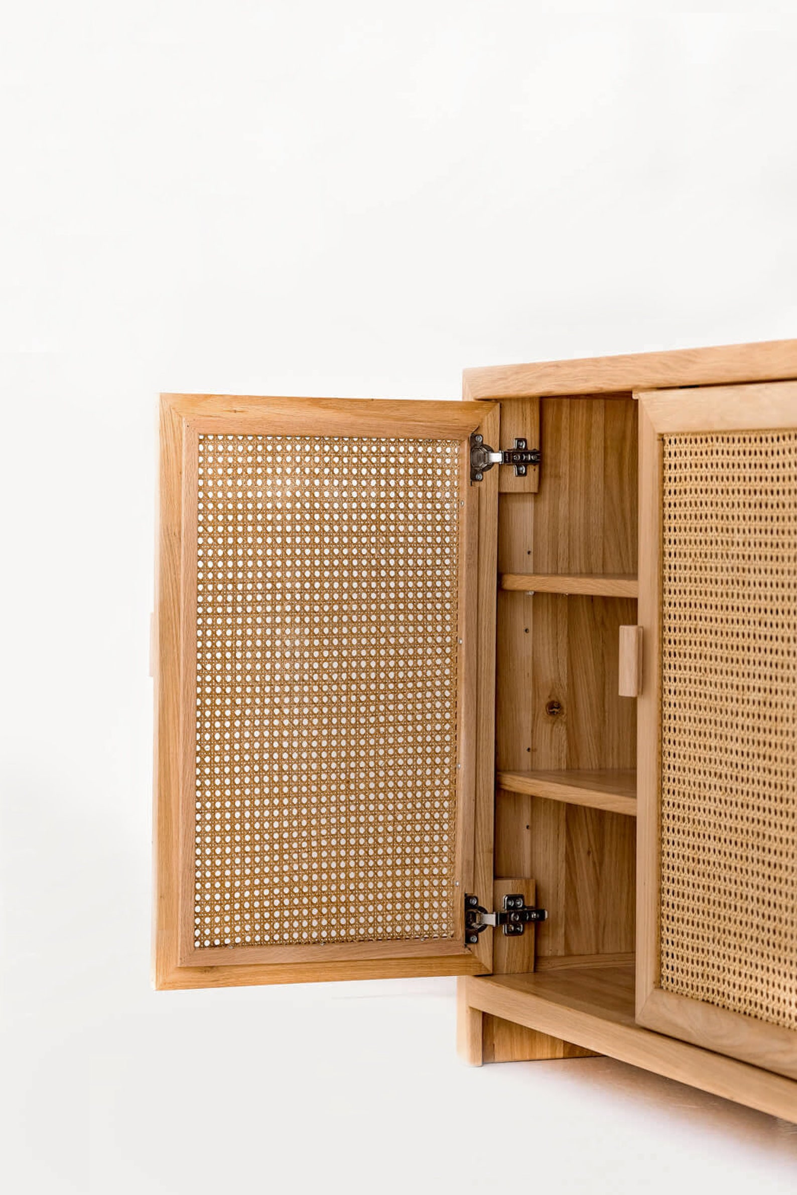 SUMATRA Wooden Console With Cane bing Etsy