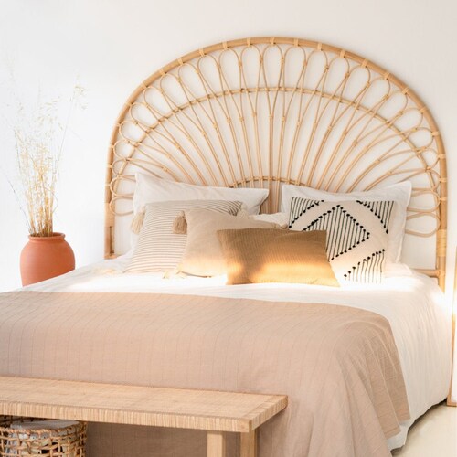 Rattan Petal Headboard Etsy