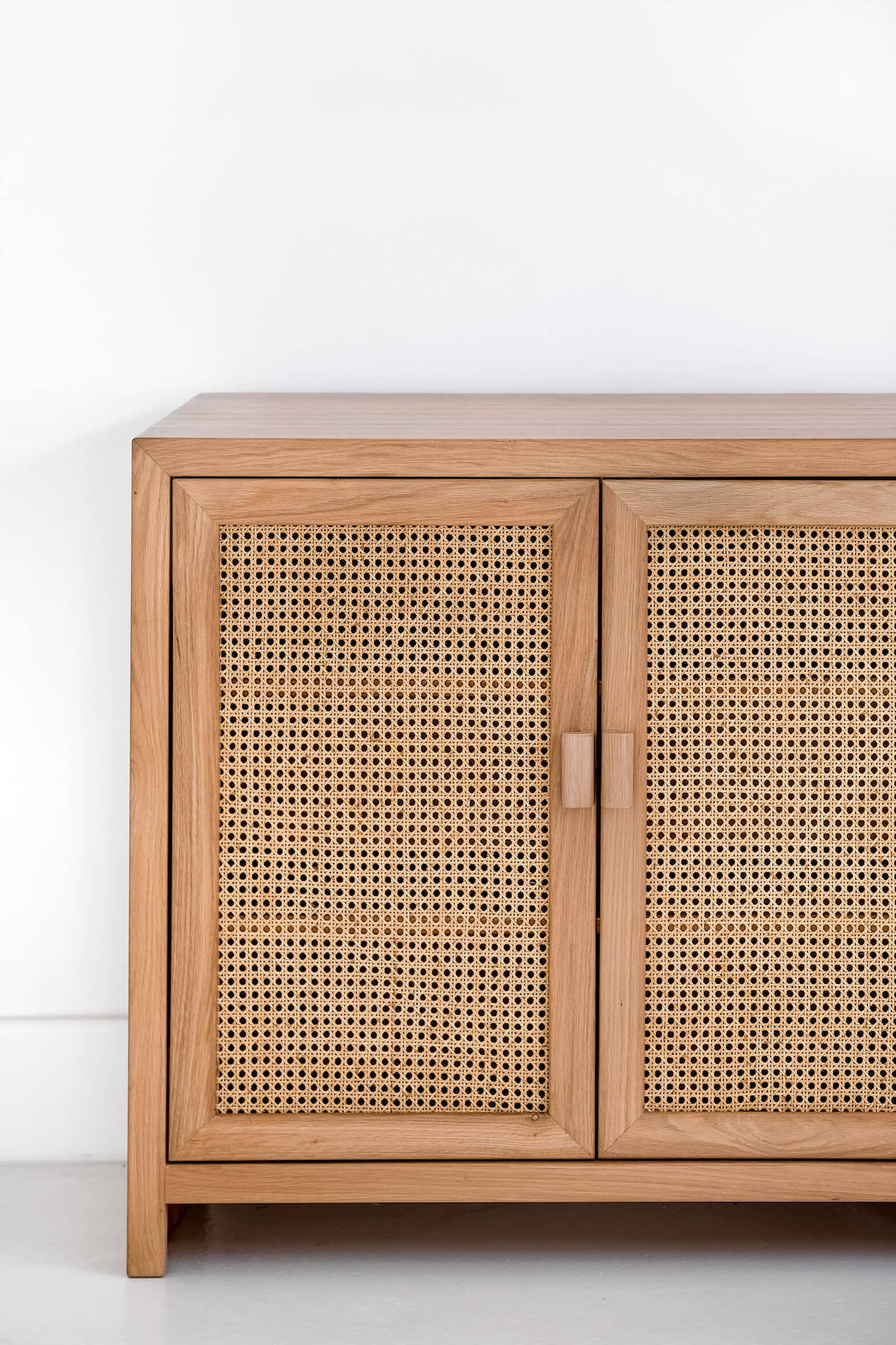 SUMATRA Wooden Console with Cane bing Etsy