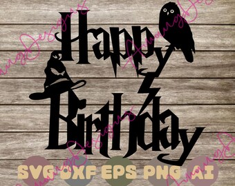 Free Harry Potter Birthday Boy Svg