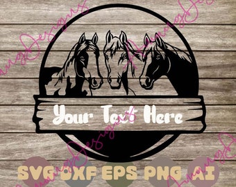 Download Horse Monogram Svg Etsy