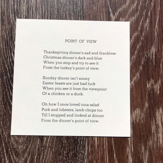Vintage Pages Shel Silverstein Point of View Poem 1990s Etsy