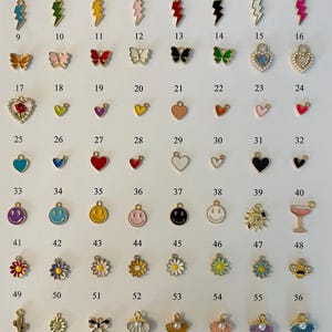 Custom Charm Bookmark Gold Bookmark Book Lover Gift Gold Hook Bookmark Book Worm Book Club Gift Aesthetic Personalized bookmark with Charms image 5