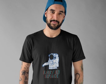 Lost in Space T-Shirt, Unisex Grafik Shirt, Jersey Kurzärmeliges T-Shirt