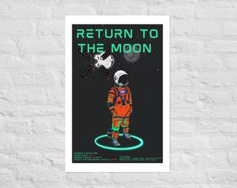 Kehrt zum Mond zurück, Artemis 2, NASA Poster