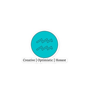 Wassermann Sticker, Sternzeichen Sticker, Laptop Sticker, Hydro Flask Sticker, Bubble-free Sticker