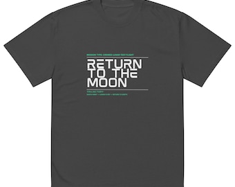 Kehre zum Mond zurück, Artemis 2 Shirt, NASA Übergroßes verblasstes T-Shirt