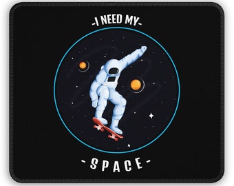 Astronaut Skater, Astronaut Schreibtischauflage, Schwarzes großes Mauspad, Mauspad, Platzmatte, Schreibtischunterlage, großes Schreibtischpad, Gaming Mouse Pad